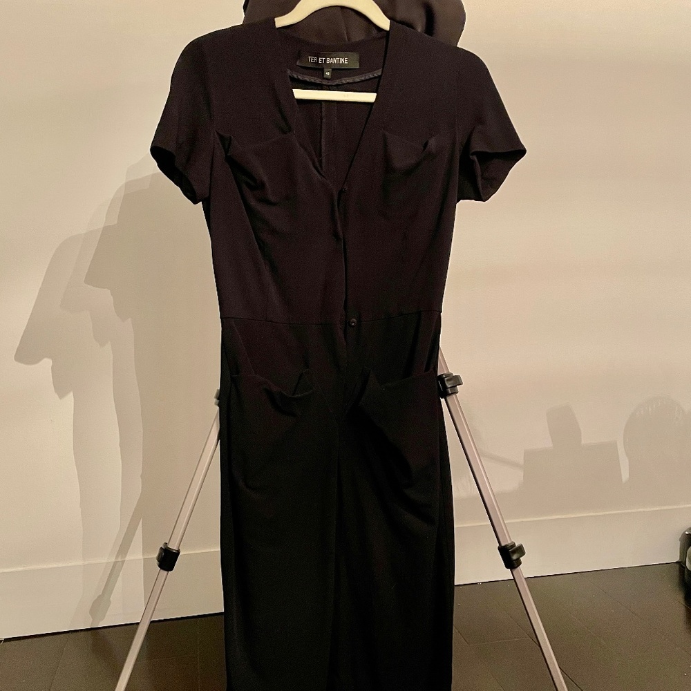 TER ET BANTINE Black Dress Size 40